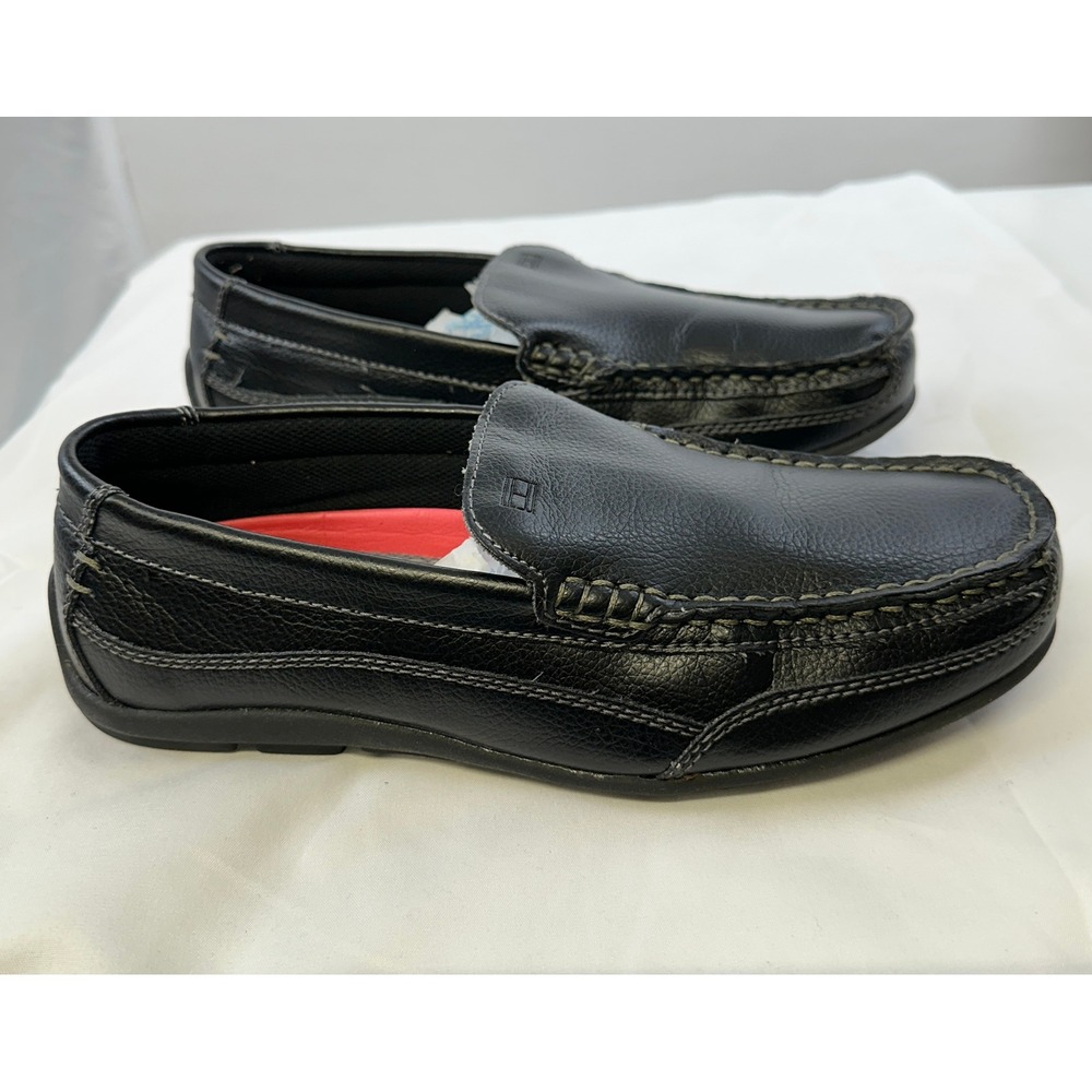 Tommy Hilfiger TMDATHAN Black Loafers Slip On Shoes Men's 7